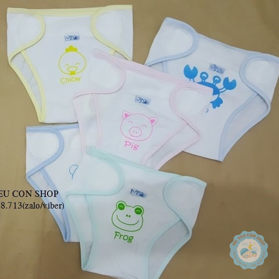 (3-9 kg) LỐC 10 TẢ VẢI SƠ SINH JOU  (katydang)