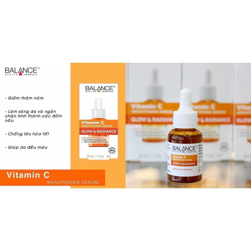 TINH CHẤT TRẮNG Da Balance Vitamin C Brightening Serum Glow & Radiance 30ml