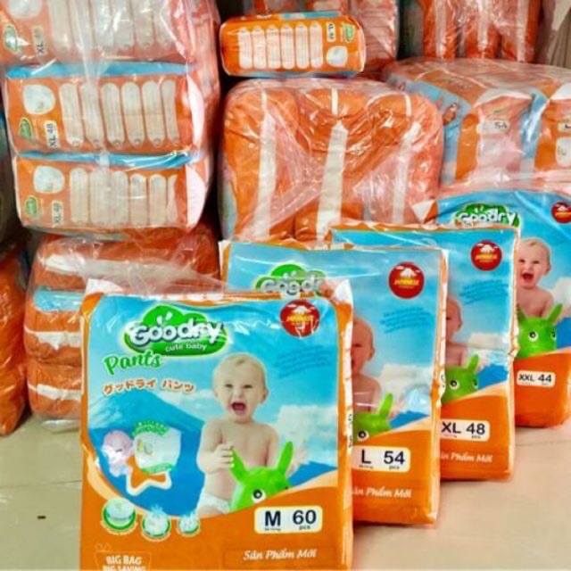 Tã quần Goodry L54,M60,XL48,XXL44
