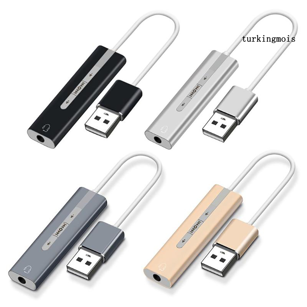 Dây Cáp Chuyển Đổi Âm Thanh 2 Trong 1 Cổng Usb Sang 3.5mm 7.1 Tiện Dụng | BigBuy360 - bigbuy360.vn
