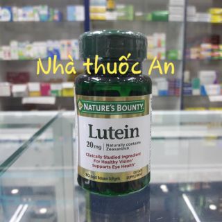 Lutein Nature's Bounty 20mg hỗ trợ bổ mắt chai 30 viên