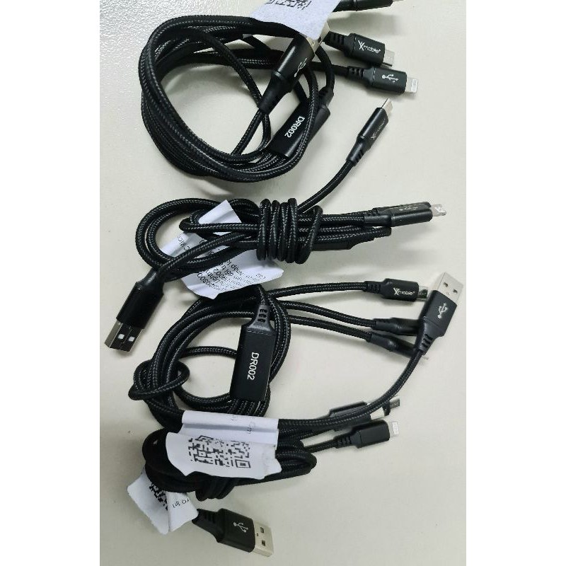 Cáp Anker.Cáp 3 đầu. Evalu 2 đầu Remax