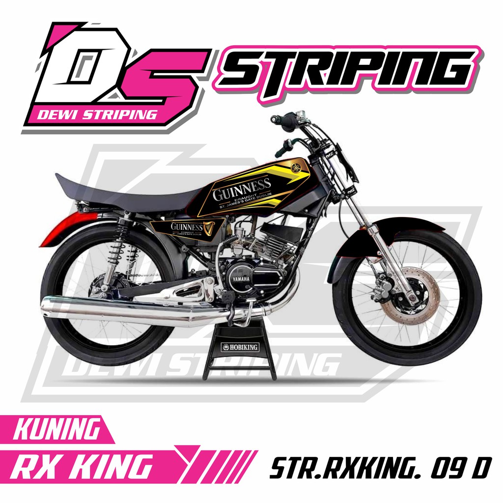 Miếng Dán Trang Trí Xe Mô Tô Yamaha Rx King Best 009 Guinness