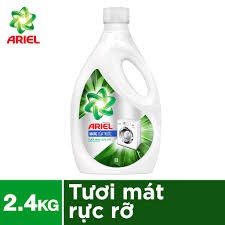 Nước Giặt Ariel Cửa Trước Tươi Mát Rực Rỡ Dạng Chai 2.4kg