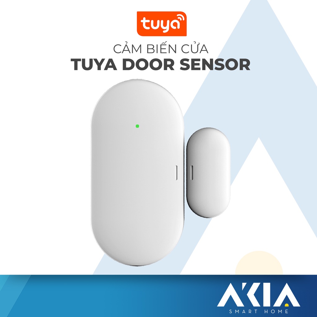 Cảm biến cửa tuya zigbee AKIA door sensor, phát hiện trạng thái đóng hay mở, tạo tự động hoá điều khiển