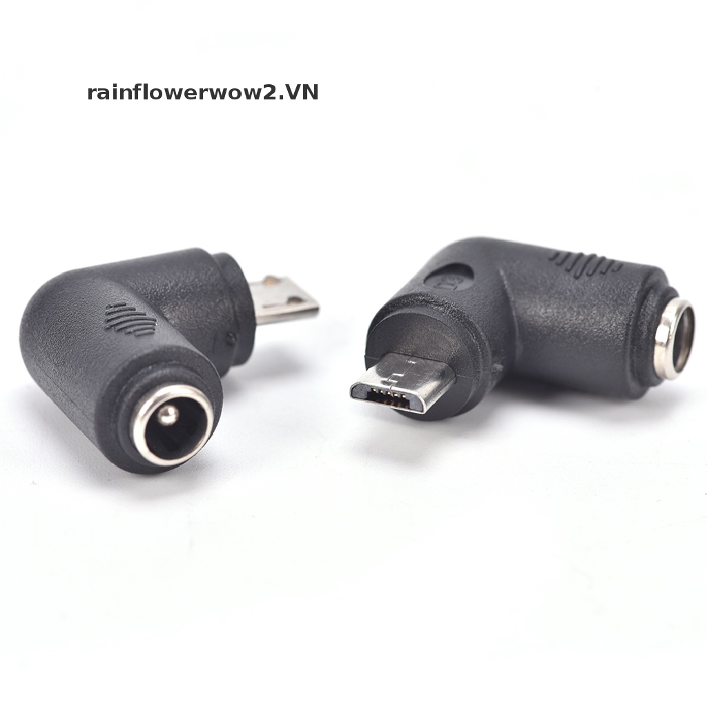 Bộ 2 Đầu Chuyển Đổi DC 5.5X2.1Mm Female Sang Micro USB 5 Pin Male