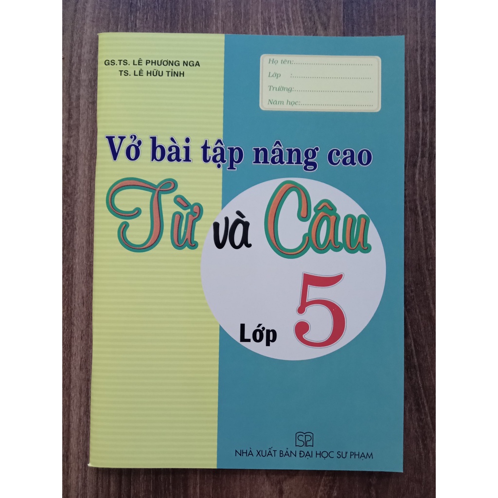 Sách - Vở Bài Tập Nâng Cao Từ Và Câu Lớp 5 (Tái Bản 2020)