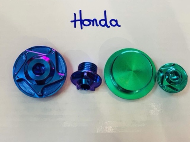 Nút ốc walăng mâm lửa gr5 titanium  ya Honda raider satria