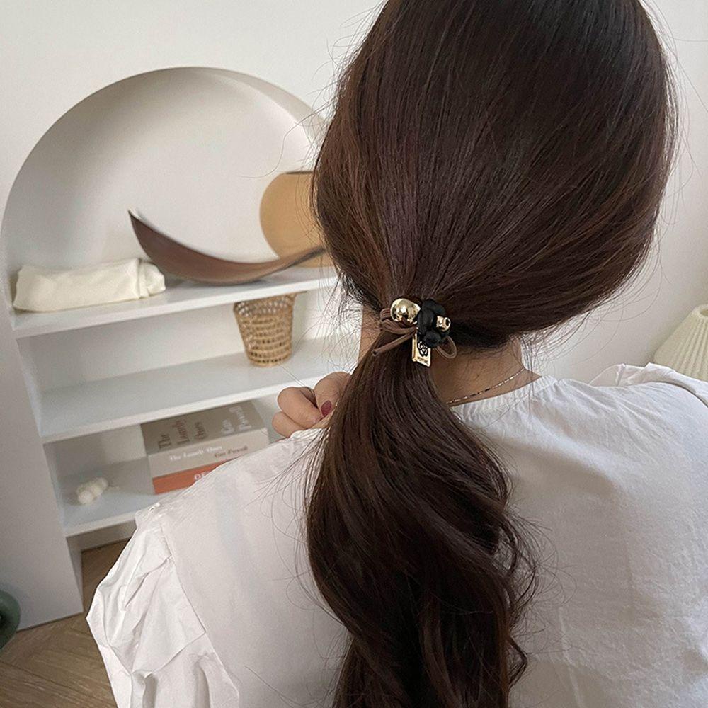 Dây Cột Tóc Cao Su Đính Nơ Cỡ Nhỏ Phong Cách Hàn Quốc Dễ Thương WMES15H