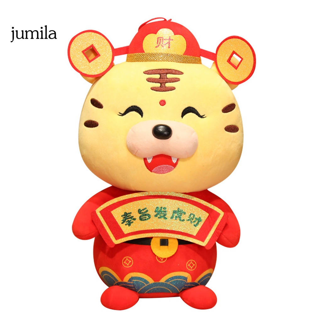 Thú nhồi bông hình con hổ dùng làm đạo cụ chụp ảnh năm mới