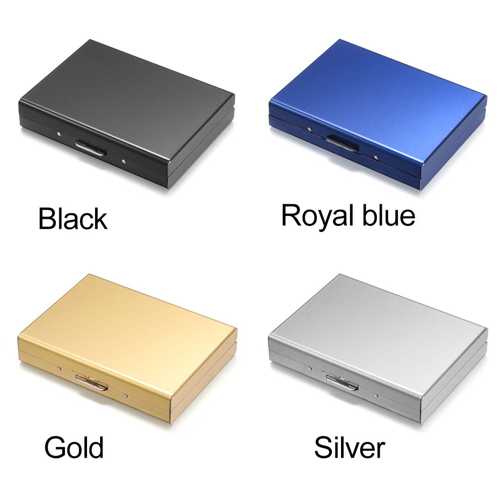 Ví đựng thẻ ID/thẻ tín dụng RFID bằng thép không gỉ chống trộm chống thấm nước cho nam và nữ