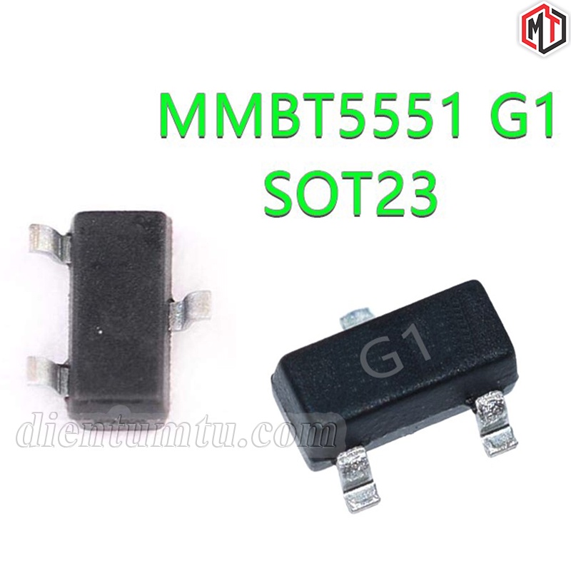 Transistor G1 MMBT5551 2N5551 5551 SOT23-3 SMD NPN 0.6A 160V  - Linh Kiện bán dẫn