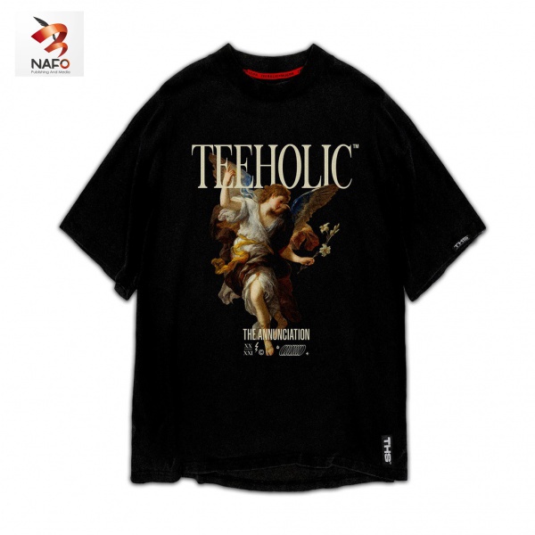 Áo Thun Unisex TeeHolic In Hình Thiên Thần THS Màu Đen lịch Phản A001