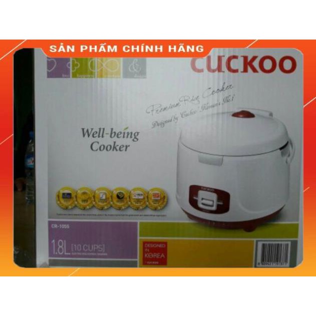 [Trợ Giá] Nồi cơm điện Cuckoo CR 1055 1,8L - Hàng chính hãng - Bảo hành 12 tháng