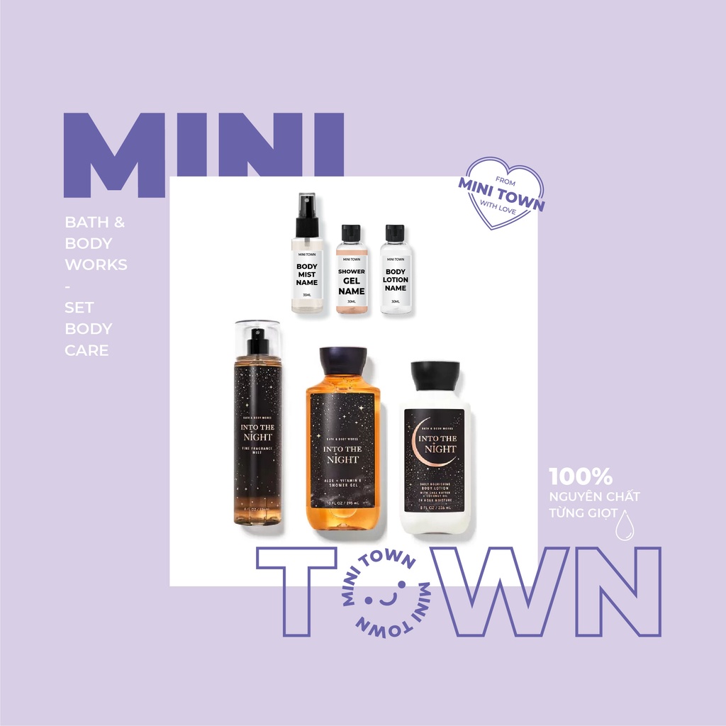 INTO THE NIGHT -  Xịt Thơm Lưu Hương Toàn Thân Bath & Body Works Fine Fragrance Mist