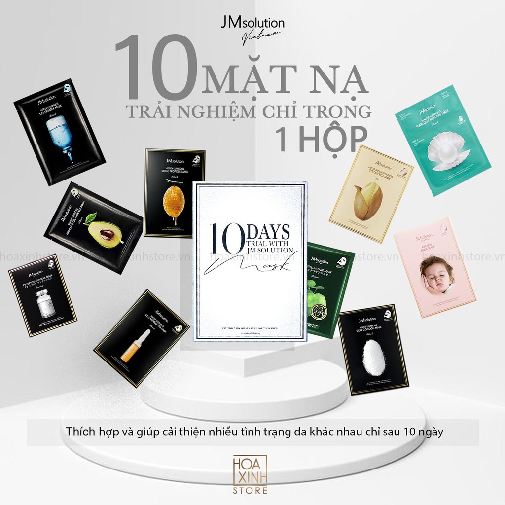 Mặt Nạ Dưỡng Da JMsolution 10 DAYS - Chính Hãng (10 miếng)