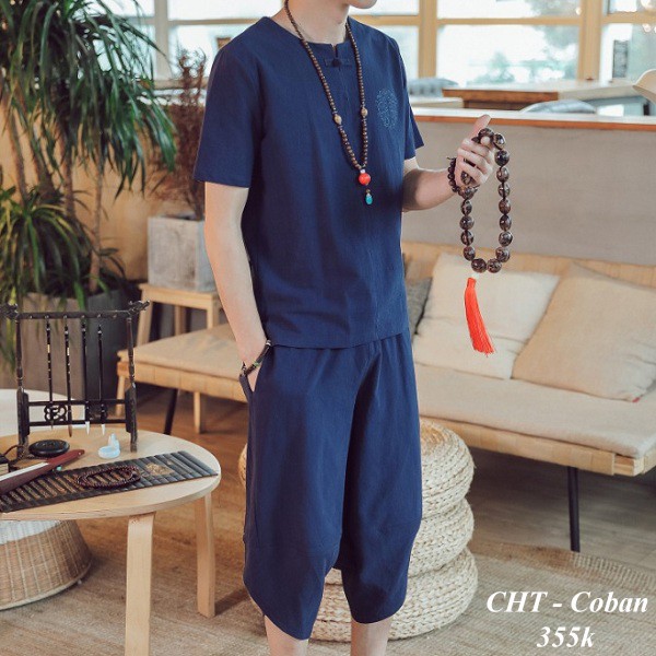 (Hàng đẹp SẴN HÀNG) Bộ nam đũi quần alibaba, Độc đáo, Cá tính, Chuẩn chất liệu thoải mái vô cùng...