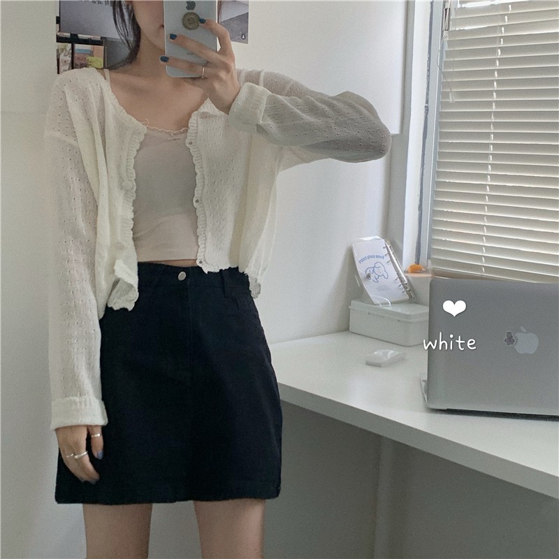 ÁO KHOÁC LEN MỎNG CARDIGAN GÀI NÚT PHOM LỬNG | BigBuy360 - bigbuy360.vn