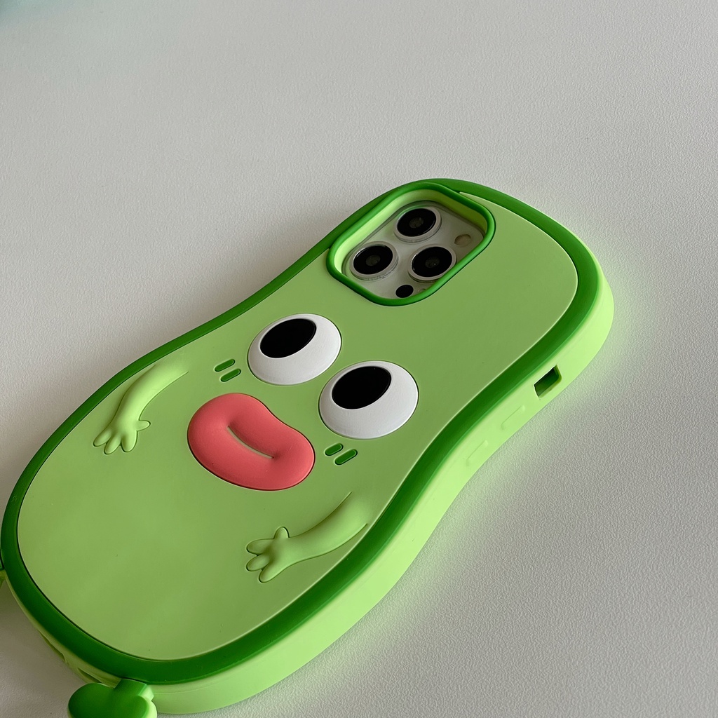 Ốp Điện Thoại Mềm Chống Rơi Họa Tiết Trái Bơ Hoạt Hình Cho iPhone 11 / 12 / 12PRO MAX / 13PRO MAX / 7 / 8Plus