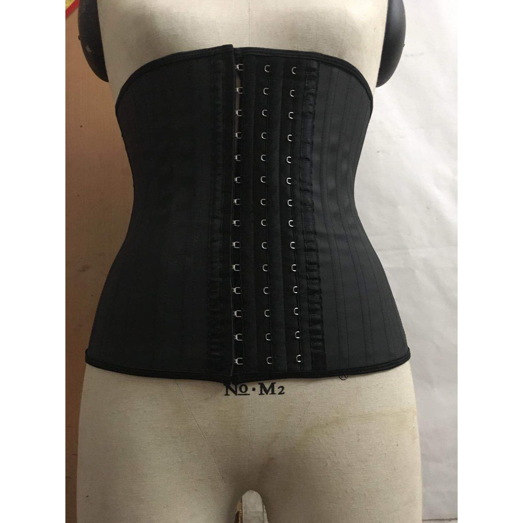 [Video Thật]Đai latex nịt bụng 25 xương 100% cao su (29cm) thông hơi 2 màu đen,da | BigBuy360 - bigbuy360.vn