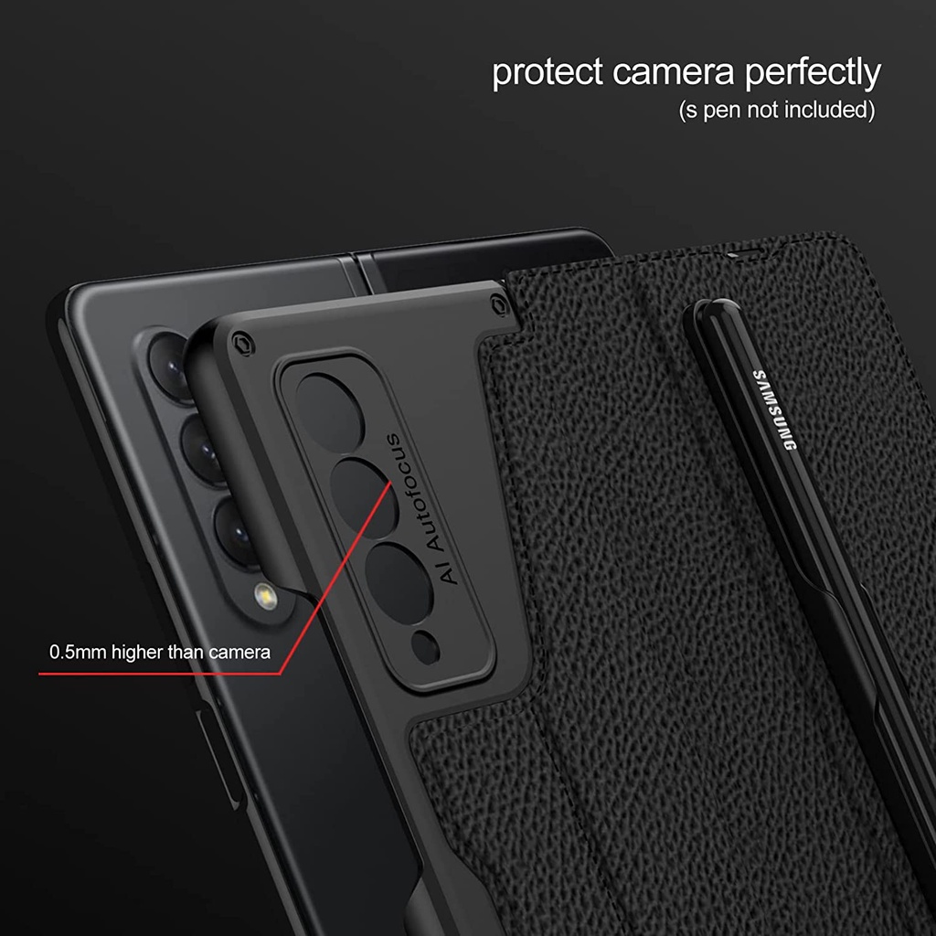 Bao Da Điện Thoại Chống Trầy Xước Cho Samsung Galaxy Z Fold 3 / Z Fold 4 Galaxy Z Fold 3 / Fold 4 5G 2021