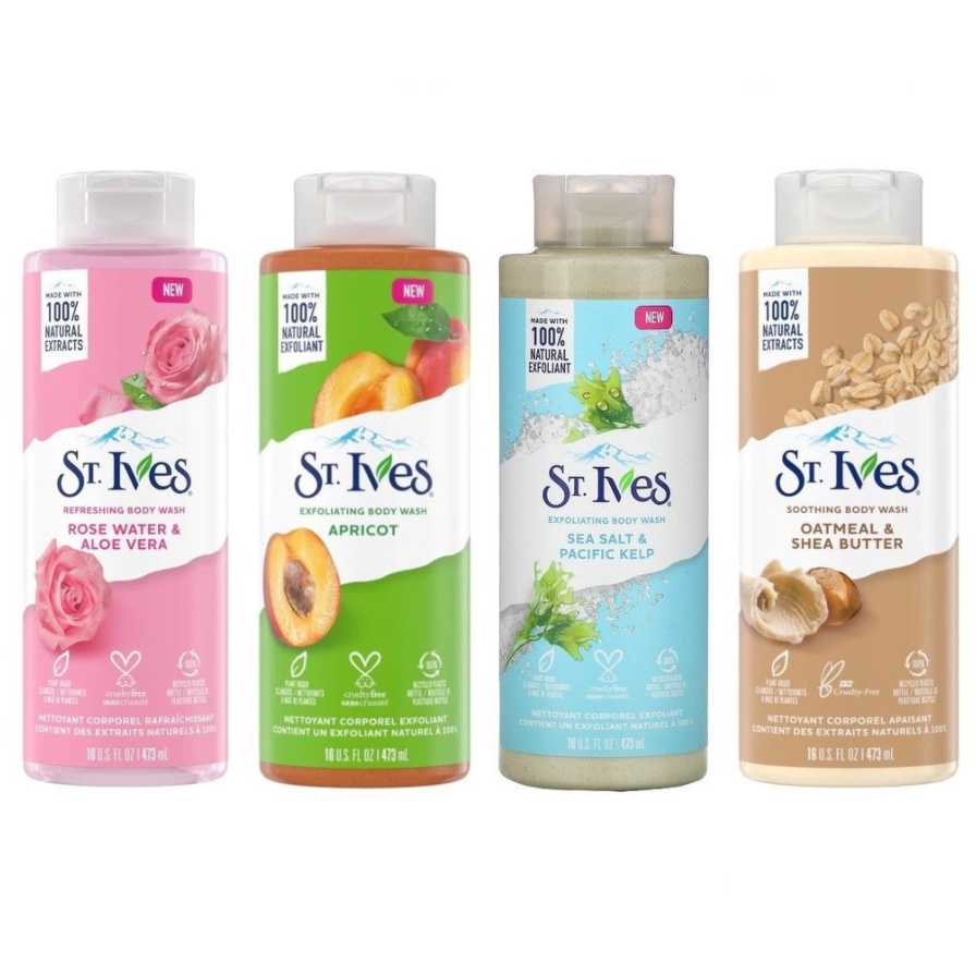 Sữa Tắm St.Ives Body Wash (Mẫu Mới 2021)