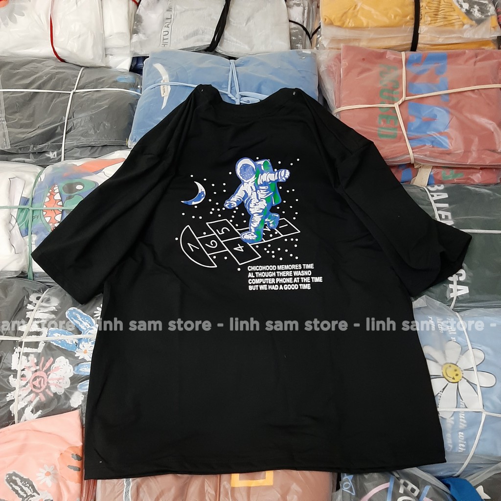 Áo thun tay lỡ nam nữ SAM CLO phông form rộng dáng Unisex mặc cặp, nhóm, lớp in hình PHI HÀNH GIA | BigBuy360 - bigbuy360.vn