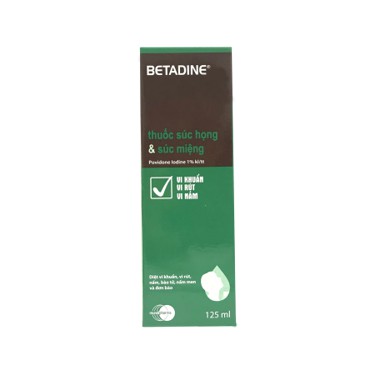 BETADINE Gargle & Mouth Wash 125ml - Nước súc miệng