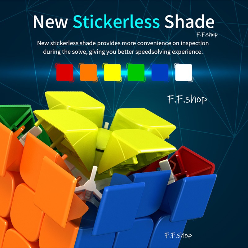 Moyu RS2M RS3M RS4M Magnetic 2x2x2 3x3x3 4x4x4 Magic Cube 2x2 3x3 4x4 Speed Puzzle Toys Có Từ Tính 3x3 X 3 Rs3 M 3x3