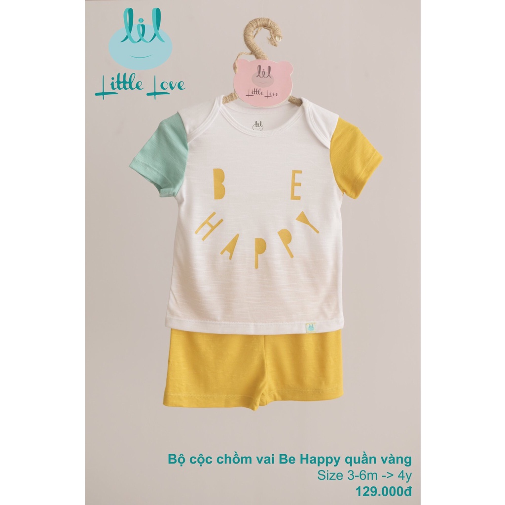 [LIL-Little Love] Bộ quần áo trẻ em hình thú bé trai bé gái từ 3 tháng đến 4 tuổi