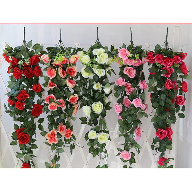 Hoa giả-Chùm hồng dây leo 1m trang trí