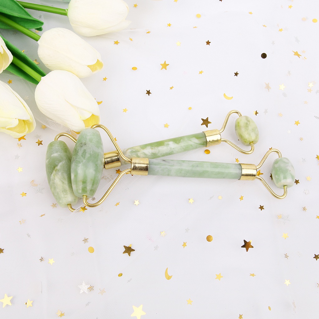 [Hàng mới về] Cây lăn massage cơ mặt và cơ thể bằng đá ngọc bích