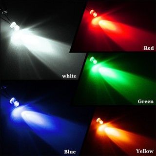 Set 300 bóng đèn LED tròn siêu sáng 3mm