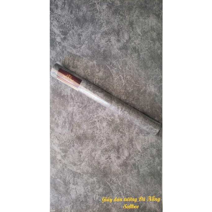 Cuộn giấy dán tường giả bê tông xi măng, có sẵn keo mặt sau, kích thước: 0.45x10m/cuộn