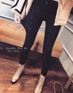Quần legging nhũ