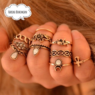 💍 set nhẫn bohho 10 chiếc 💍