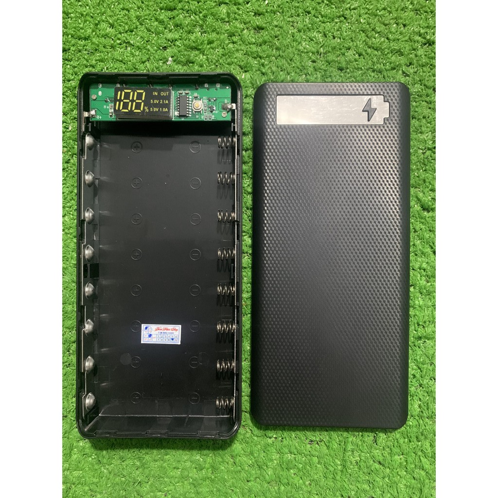Mạch sạc dự phòng 5V2.1A + Box sạc dự phòng 8 cell pin -