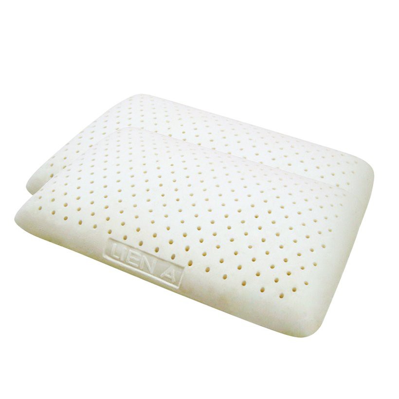 Combo 2 Gối Cao Su Oval Liên Á 45x65x12cm