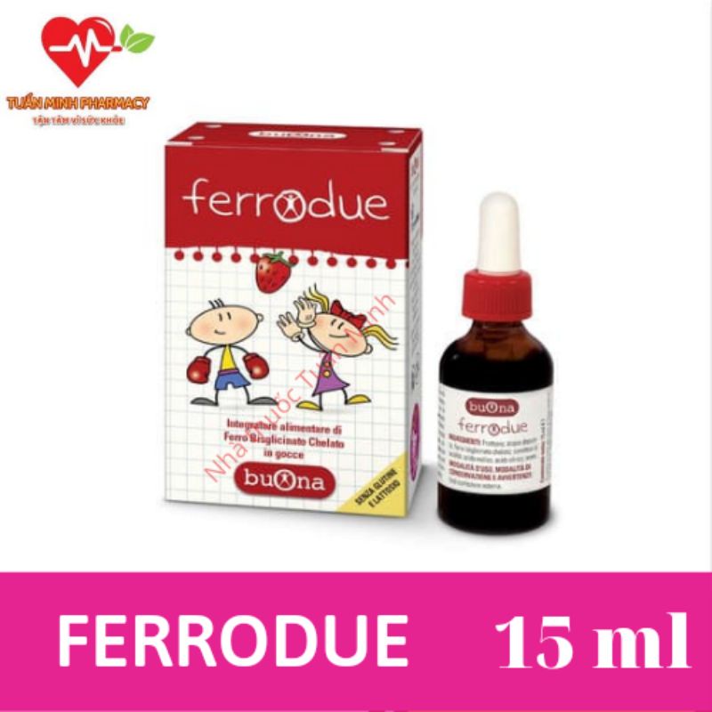 Ferrodue - sắt hữu cơ nhỏ giọt cho bé (lọ 15ml)