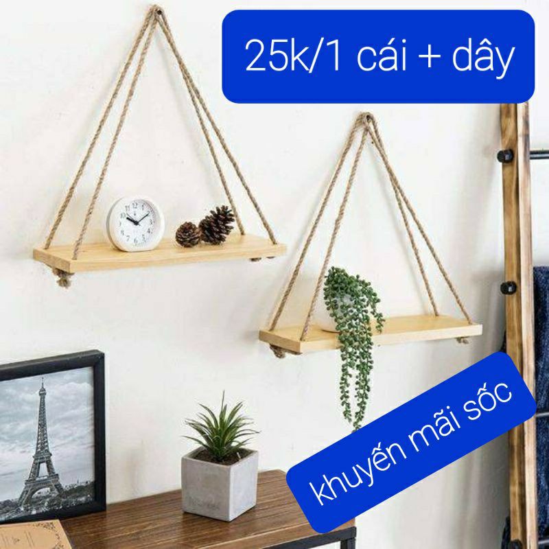 KỆ TREO TƯỜNG TRANG TRÍ PHÒNG 30x 15 cm - BÁN PHÁ GIÁ