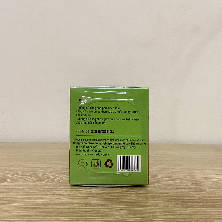 Trà túi lọc đinh lăng 50gr - Tăng cường tuần hoàn não - Hộp 20 gói x 2,5gr/gói