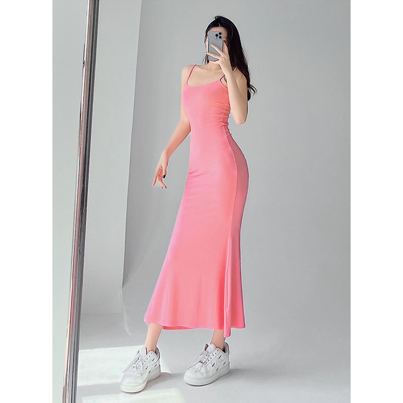 Cocory vn Đầm Maxi Sát Nách Thiết Kế Đuôi Cá 3 Màu Sắc