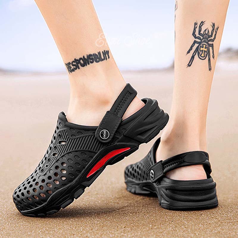 Oeggeo shop Giày Đục Lỗ Chống Thấm Nước Mặc Thường Ngày Cho Nam