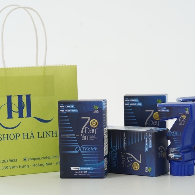 [Mã COSDAY67 -10% đơn 150K] ✅ (Combo 2 Hộp) Viên Uống Giảm Cân 7 Day - An Toàn Từ Mỹ (30 viên)