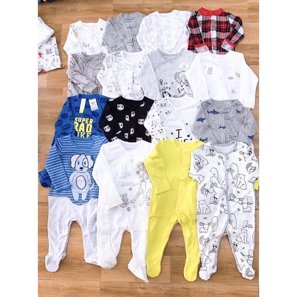 Sleepsuit hàng xuất xịn 100% cotton mềm mại size 3-24m