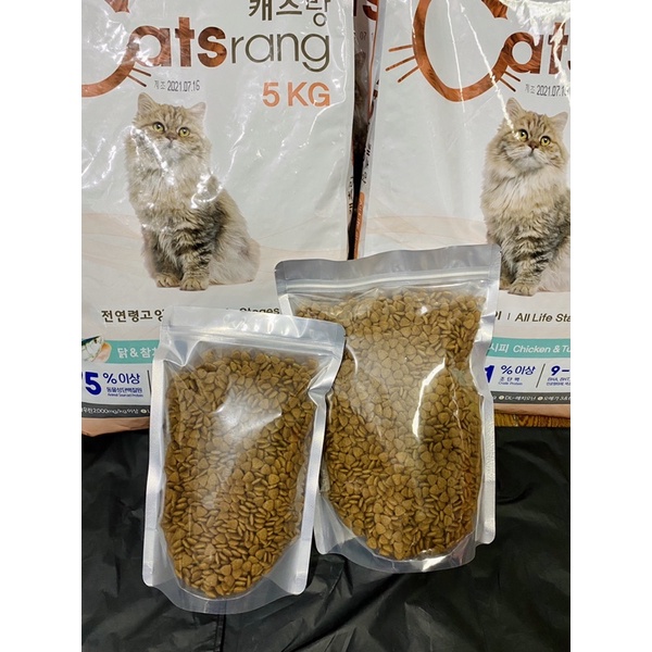 [Date mới]Thức Ăn Cho Mèo Mọi Lứa Tuổi Catsrang túi zip 1 kg