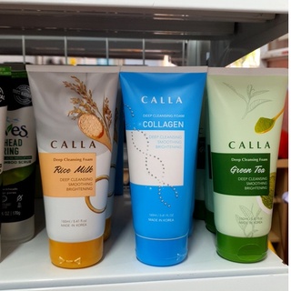 Sữa rửa mặt chiết xuất sữa gạo/trà xanh/collagen hàn quốc calla