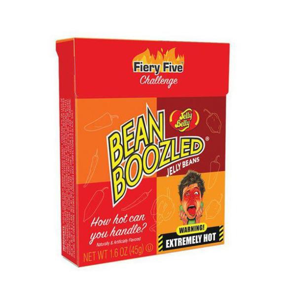 ( Bán sỉ ) Lốc 24 hộp Kẹo thối Bean Boozled phiên bản siêu cay Fiery Five hộp 45gr