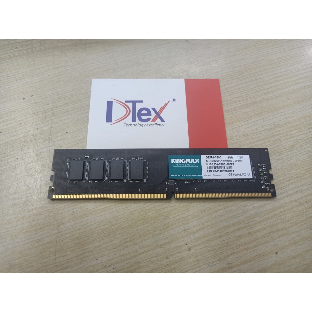 Ram Kingmax 8GB, 16GB DDR4 3200MHz for PC