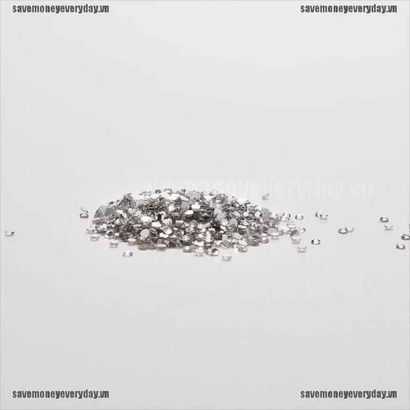 Set 1440 Viên Kim Cương Trong Suốt Nhiều Màu Kích Thước 1.6mm / 2mm Đính Móng DIY